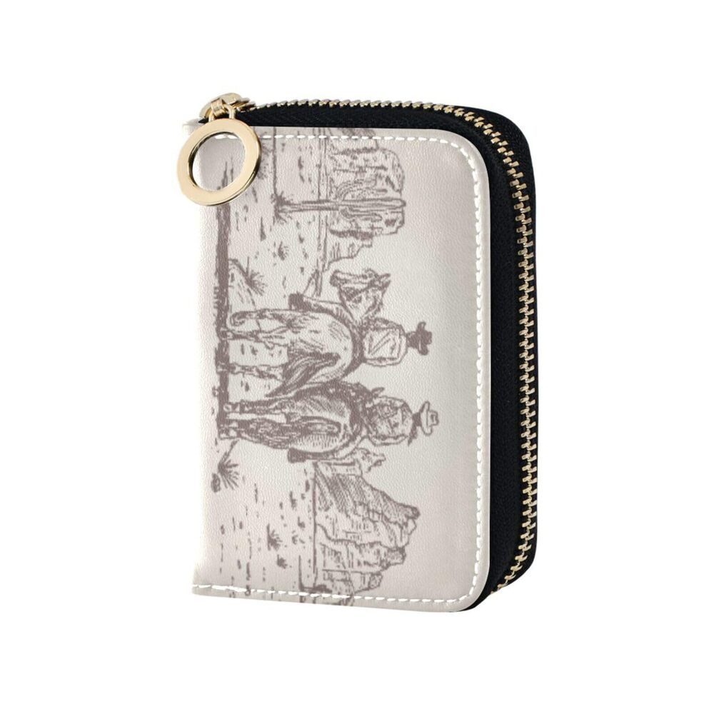 8896 Western Desert Cowboy RFID Credit Card Holder Wallets Accordion